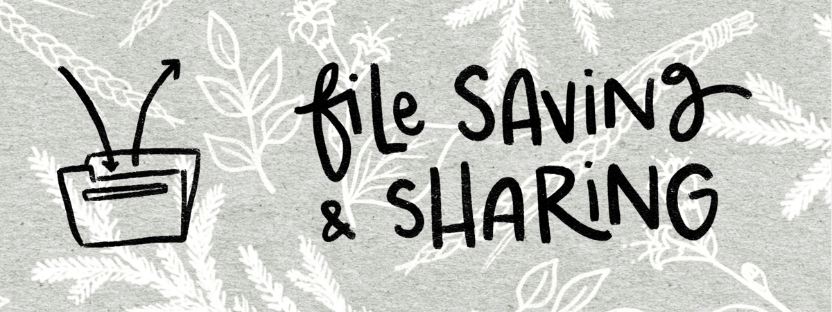 File Saving & Sharing Banner